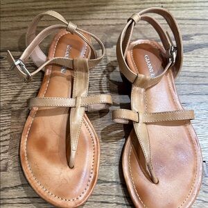Gianni Bini Tan Leather Sandals